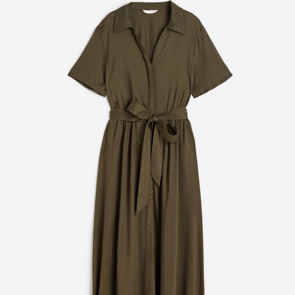 H&M Tie Belt Shirt Dress Size XL- NWT